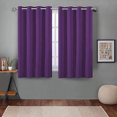 Rideaux de fenêtre occultants queensliving de 5 pieds - paquet de 2, violet