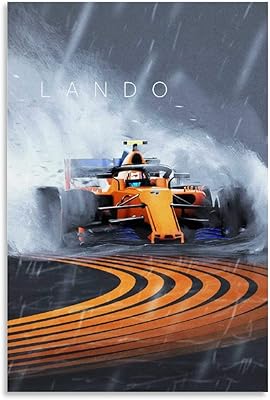 Poster de voiture lando norris f1 sur toile lando norris f1, affiche