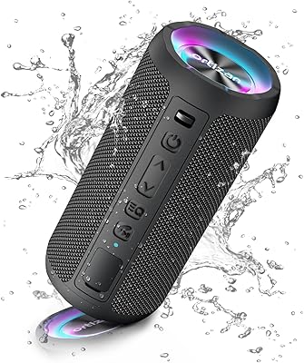 Haut-parleur bluetooth portable sans fil ortisan avec lumière led volume plus fort