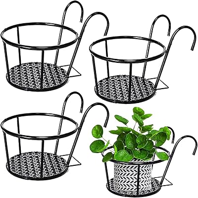 Making tech panier suspendu rond en métal de 22 cm pot de fleur