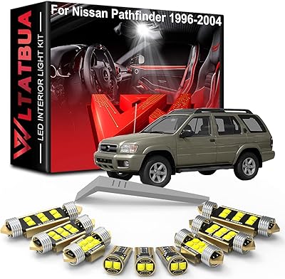 Kit d'éclairage intérieur led de remplacement pour nissan pathfinder 1996 1997 1998 1999