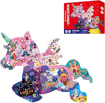 Coffret cadeau puzzle irrégulier milike - 7 ans et plus, éducatif, coloré, lien