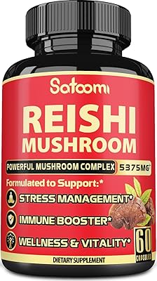 Capsules de supplément de champignons reishi à haute concentration 6 en 1
