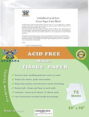 Paquet de 3 papiers de soie sans acide apadana 20" x 30", 25