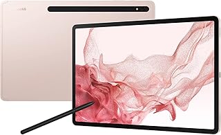 Tablette android samsung galaxy s8, 12,4 pouces, tablette 128 go 5g, or rose
