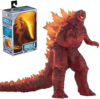 Figurine godzilla king of the burning monsters godzilla 2019, figurine d'action godzilla entourant