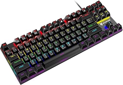 Clavier de jeu anglais-arabe aoshuang avec différents effets de rétroéclairage led rvb