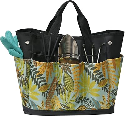 Yabcany sac à outils de jardin, sac de rangement avec 8 poches