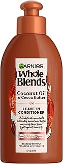 Garnier whole blends après-shampooing lissant à l'huile de noix de coco et au