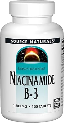 Complément alimentaire source naturals niacinamide b-3, 1500 mg - 100 comprimés