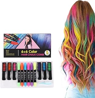 Bosichi cosplay party temporaire cheveux craie peigne lavable jetable teinture pour cheveux
