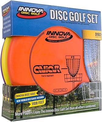 Ensemble de golf à disque anova - driver, milieu de gamme et club