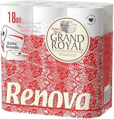 Papier toilette grand royal 4 épaisseurs - 18 rouleaux de luxe extra larges