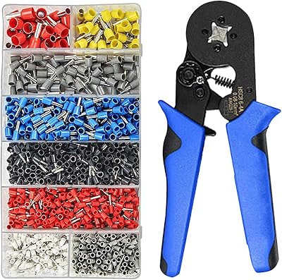 Kit d'outils de sertissage - pince à sertir avec 1 200 embouts