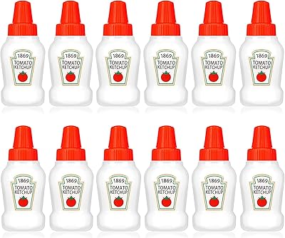 12 pièces 25 ml mini bouteilles de condiments réutilisables pour sauces récipient sauce