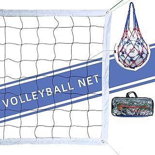 Filet de volley-ball portable avec sac à ballon filet pour piscine plage jeu