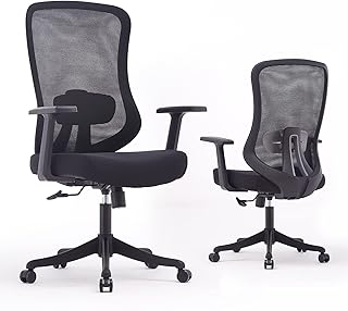 Chaise de bureau ergonomique en maille à dossier haut pour la maison