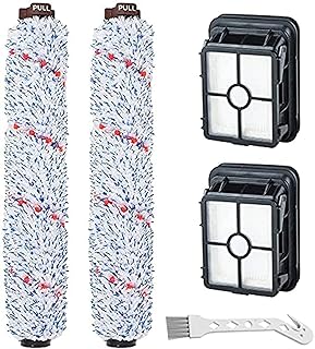 Rouleau brosse multi-surfaces 1868 + 2 filtres d'aspirateur 1866 compatible avec aspirateur bissell