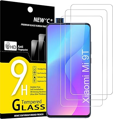 ' pack de 3 verre trempé compatible avec xiaomi mi 9t mi