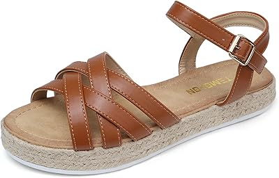 Sandales d'été élégantes pour femmes à talons épais, sandales espadrilles à bout ouvert