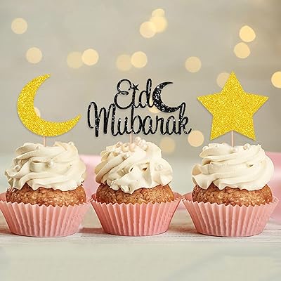 Décorations de cupcakes eid mubarak, décorations de lune et d'étoiles du ramadan, fournitures de fête islamique pour enfants, 15 pièces. Votre satisfaction commence ici, sur Diaytar Sénégal