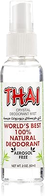 Déodorant tye stone crystal mist, vaporisateur corporel format voyage, non parfumé, 2 fl