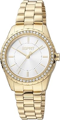 Montre analogique pour femme esprit avec cadran blanc et mouvement à