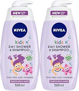 Nivea shampoing de bain 2 en 1 pour enfants à l'aloe vera bio