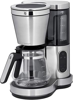 Cafetière wmf lumiro avec carafe en verre, filtre à café, 10 tasses, fonction