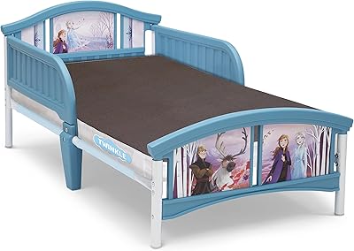 Lit en plastique design frozen pour enfants delta avec matelas twinkle pour enfants