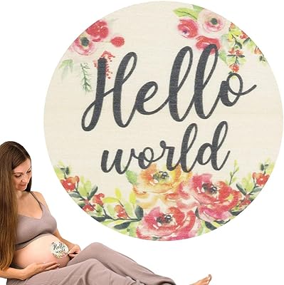 Cartes d'étape en bois pour bébé | mensuelles imprimées d'annonce de bébé