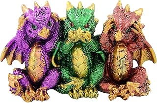 Figurine pacific metallic colorine see hear speak no evil, 5,37"