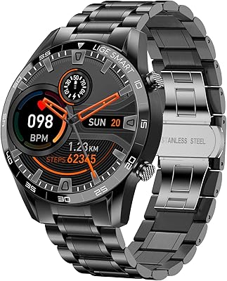 Montre intelligente lige moniteur d'activité physique bluetooth à écran tactile complet de 13