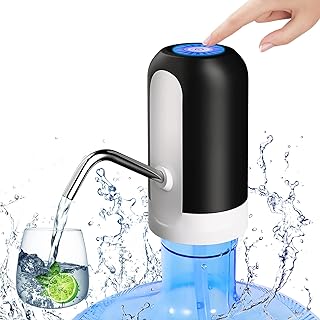 Pompe à bouteille d'eau distributrice de 5 gallons, pichet électrique portable rechargeable
