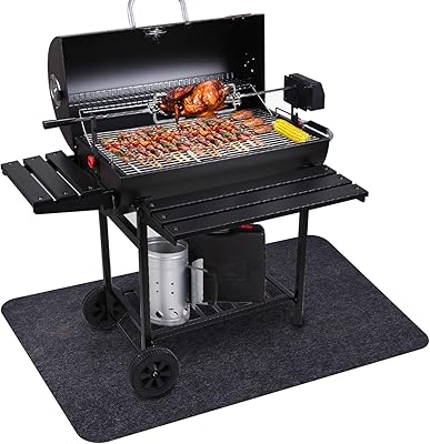 Vasmov sous le gril tapis 30 x 48 pouces de sol pour barbecue
