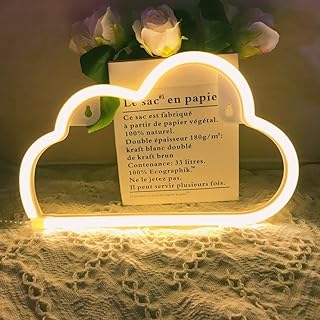 Qiao fei cloud sign led néon, décoration murale pour noël, fête d'anniversaire, chambre