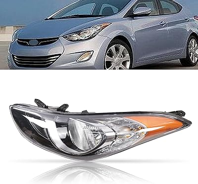 Phares halogènes board road pour hyundai elantra sedan 2011 2012 2013, phares
