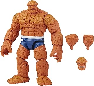 Figurine d'action hasbro marvel legends retro fantastic four marvel thing de 6 pouces