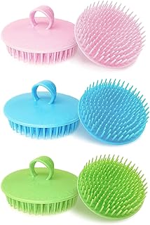 6 pièces brosse de massage du cuir chevelu brosse de bain nettoyage du