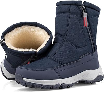 Bottes de neige, bottes de neige épaisses d'hiver, antidérapantes, résistantes à l'usure, plus velours pour garder au chaud, chaussures de neige d'extérieur, chaussures en coton pour hommes, adaptées à la randonnée et à la marche,bleu,39eu. Diaytar : Où vos envies rencontrent votre budget