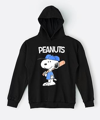Sweat à capuche snoopy pour grandes filles - noir, 13-14 ans