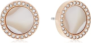 Boucles d'oreilles à clip en forme de disque rond en acier inoxydable