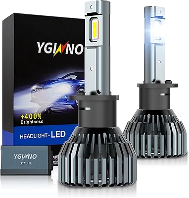 Ampoules de phare led yigino h1, 100 w 20 000 lumens 500 %