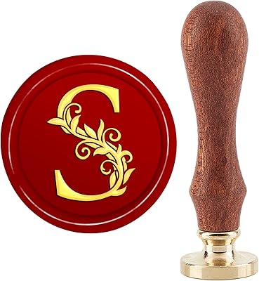 Tampon de cire lettre crasspire s, tampon de cire alphabet 30 mm, tête