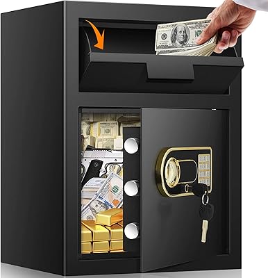 Coffre-fort ignifuge étanche 2,6 cubes pour coffre-fort de dépôt à domicile avec trou