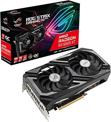 Rog-strix-rx6600xt-o8g-gaming édition oc 8 go gddr6 hdmi 2.1 d