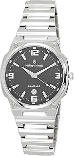Montre décontractée pour homme philippe morali, analogique, acier inoxydable - m1325wb