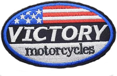 Victory motorcycles logo us racing 3.8 " écusson thermocollant pour vêtements