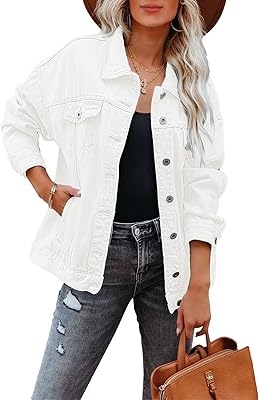 Veste en jean boy friend tracker grande taille pour femme