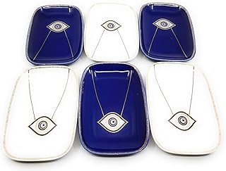 Ensemble de 6 plateaux de service à dessert de luxe en porcelaine